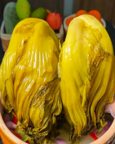 DƯA CẢI MUỐI CHUA BẰNG NƯỚC VO GẠO CHUA THANH, GIÒN DẺO, ĂN KÈM GÌ CŨNG NGON