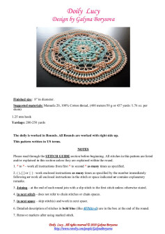 Elegant Crochet Doily Pattern with Detailed Instructions and Material List