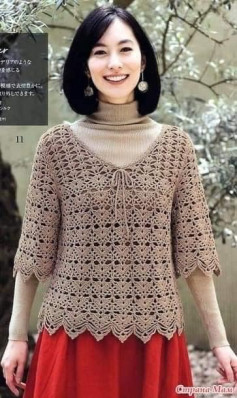 Elegant Crochet Top Pattern with Lace Detailing for All Seasons