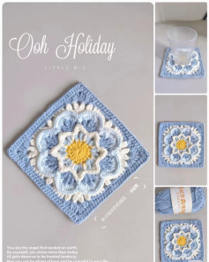 Elegant Floral Crochet Coaster Pattern for Home Decor