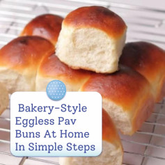 Fluffy Eggless Pav: Soft Buns with a Golden Finish