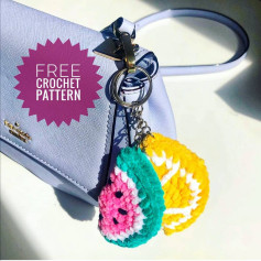 Free Crochet Pattern: Cute Fruit Keychain Designs