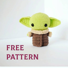 Free Crochet Pattern for Cute Green Alien Toy