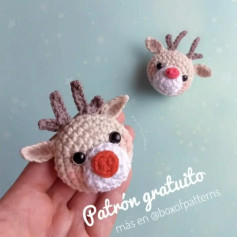 Free Crochet Pattern for Cute Reindeer Heads