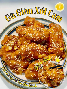 Gà Giòn Xốt Cam Thơm Lừng Khó Cưỡng