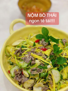 Gỏi Bò Xoài Non Thái Lan Tê Tái Vị Chua Cay