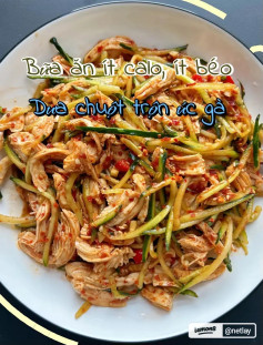 Gỏi Ức Gà Dưa Chuột Thanh Mát Ít Calo