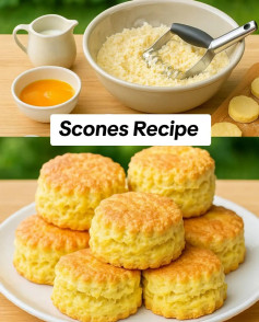 Golden Buttermilk Scones: A Fluffy Delight