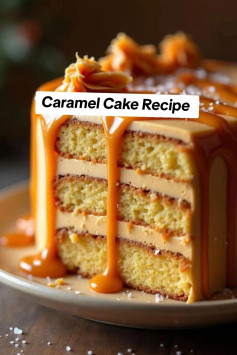 Golden Caramel Delight: A Sweet Symphony of Layers