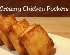Golden Crispy Chicken Cream Pockets