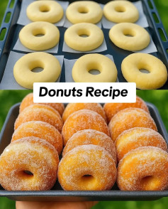 Golden Glazed Delight: Perfectly Fluffy Homemade Donuts