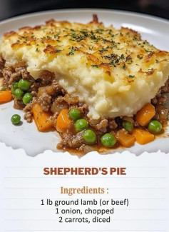 Hearty Shepherds Delight with Creamy Mashed Top