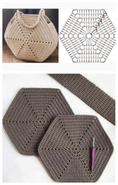 Hexagon Crochet Bag Pattern for Stylish Handmade Accessory