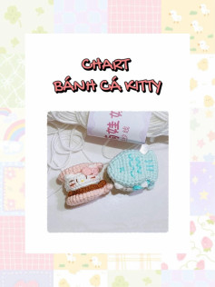 Hướng dẫn móc bánh cá hình Kitty dễ thương từ len