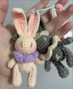 Hướng dẫn móc len chi tiết cho búp bê thỏ đáng yêu