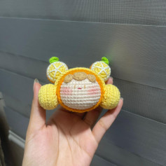 Hướng dẫn móc len cho mochi quýt đeo tai nghe siêu dễ thương