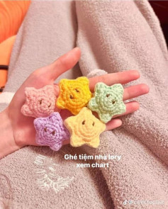 Hướng dẫn móc len tạo ngôi sao nhỏ xinh với màu sắc dễ thương