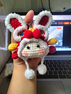 Hướng dẫn móc len thú nhồi bông hình thỏ dễ thương