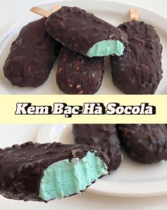 Kem Bạc Hà Socola Mát Lạnh Giòn Tan