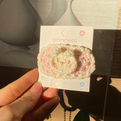 Kẹp tóc móc len hình cừu dễ thương cho bé gái