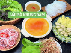 Lẩu Bò Nhúng Dấm - Thơm Ngon Khó Cưỡng Ngày Mưa