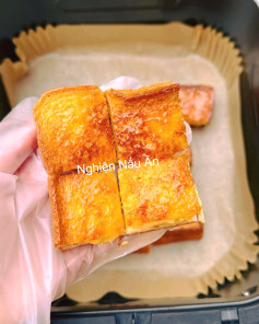 LƯU NGAY CÁCH LÀM BÁNH MÌ NƯỚNG MẬT ONG PHÔ MAI BẰNG NỒI CHIÊN KHÔNG DẦU CỰC KỲ DỄ LÀM.