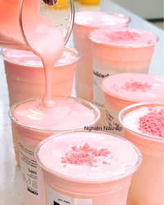 LƯU NGAY CÁCH PHA CHẾ TRÀ SỮA FOAM HOA ANH ĐẠM ĐÀ VỊ NGON