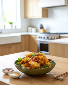 LƯU NGAY CÔNG THỨC LÀM TÔM PHỦ DỪA CHIÊN GIÒN RỤM, NGẬY THƠM, NGỌT NGÀO.