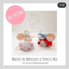 Marvin the Marvelous & Princess Mia Free Crochet Pattern