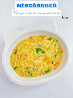 Mì Ngô Rau Củ Mềm Mại Cho Bé Yêu Tăng Cân