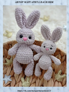 Милые вязаные зайчики для начинающих и опытных мастеров.