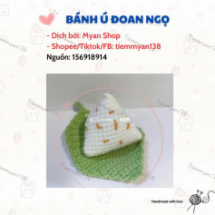 Móc len bánh ú Đoan Ngọ dễ thương và sáng tạo