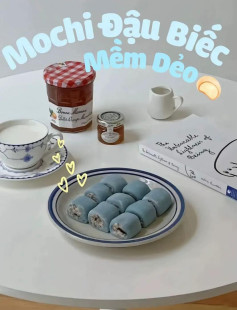 Mochi Đậu Biếc Nhân Dừa Ngọt Lịm