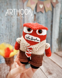 Muñeco de ganchillo inspirado en personaje de película animada