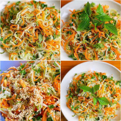 Nộm Su Hào Giòn Sừn Sựt, Chua Ngọt Thơm Lừng