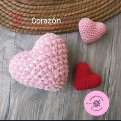 Patrón de amigurumi de corazón para principiantes