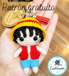 Patrón de amigurumi de muñeco con sombrero de paja gratuito