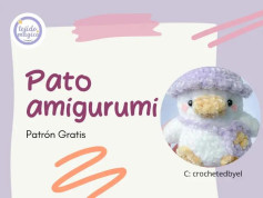Patrón de amigurumi de pato adorable y fácil de hacer