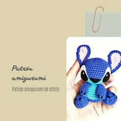 Patrón de amigurumi de Stitch para principiantes