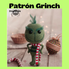 Patrón de amigurumi del Grinch para Navidad