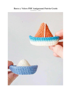 Patrón de Barco y Velero Amigurumi Fácil y Gratis