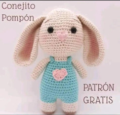 Patrón de Conejito de Crochet Gratis para Principiantes