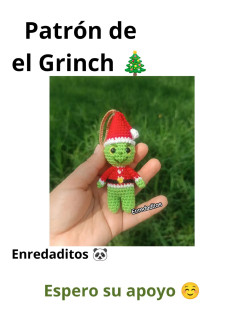Patrón de crochet de Grinch para la Navidad