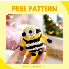 Patrón de crochet gratis para muñeco amarillo