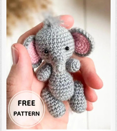 Patrón de elefante amigurumi para principiantes