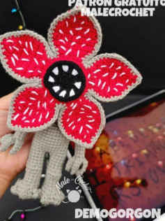 Patrón de ganchillo de Demogorgon paso a paso para principiantes