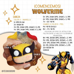 Patrón de ganchillo de Wolverine para principiantes
