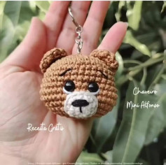 Patrón de llavero de oso de ganchillo fácil y adorable