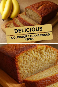 Perfectly Moist Banana Delight with a Golden Crust