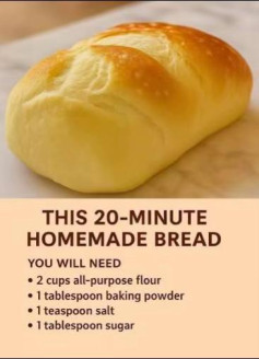 Quick Golden Crust Bread with Fluffy Center